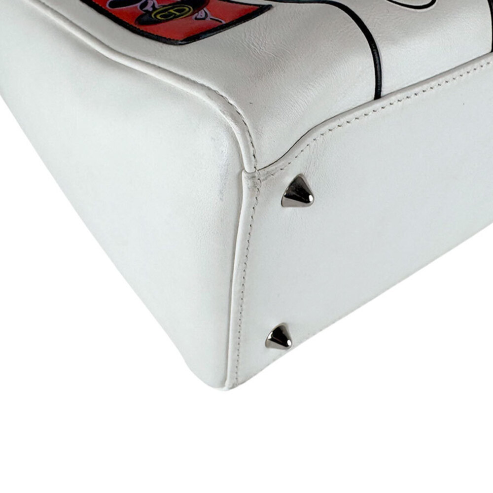 CHRISTIAN DIOR White Leather Shoulder Bag - Picture 8 of 14